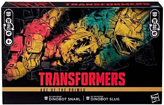 Transformers Age of Primes Leader Class G2 Universe: Dinobot Slug & Dinobot Snarl