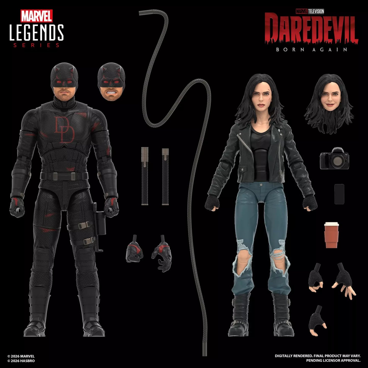 Marvel Legends Series Daredevil: Born Again Daredevil & Jessica Jones