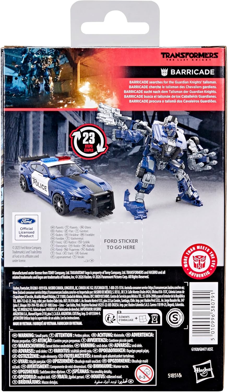 Transformers Studio Series Deluxe Class: The Last Knight - Barricade
