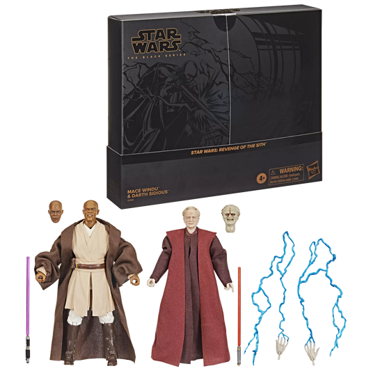 Star Wars Black Series - Mace Windu & Darth Sidious (Revenge of the Sith)