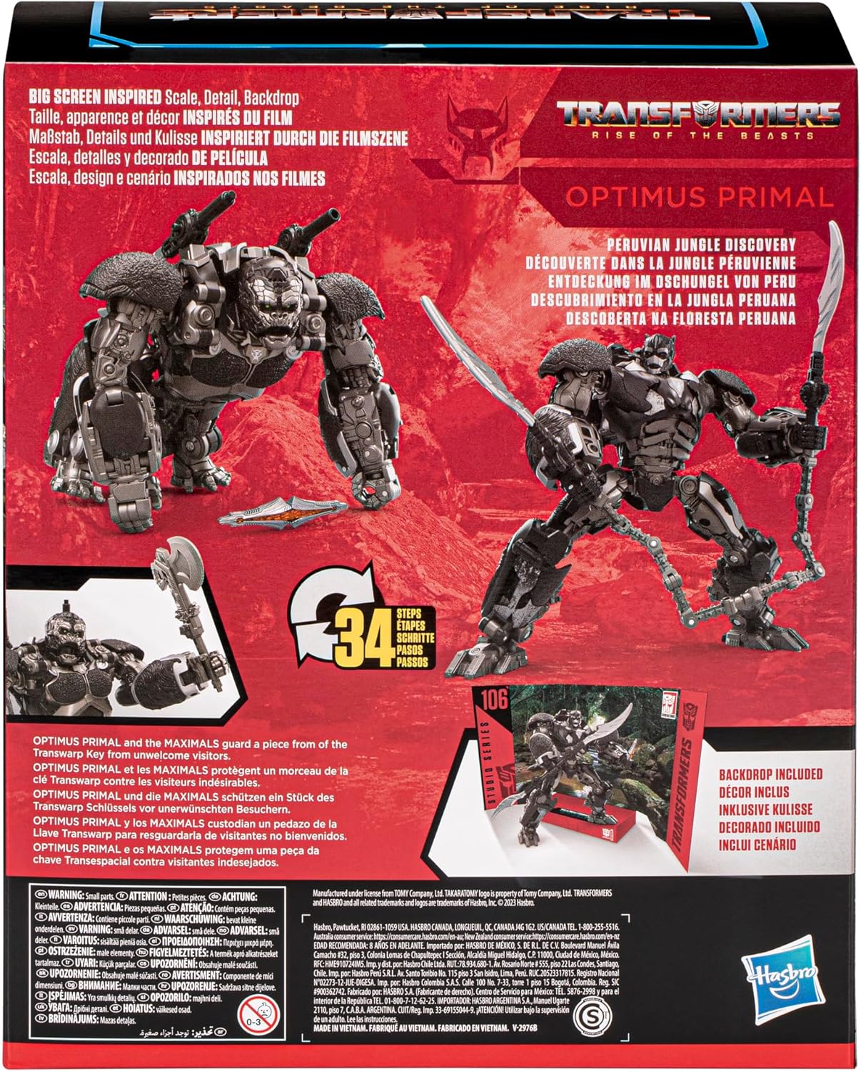 Transformers: Studio Series Leader: #106 - Rise of the Beasts Optimus Primal