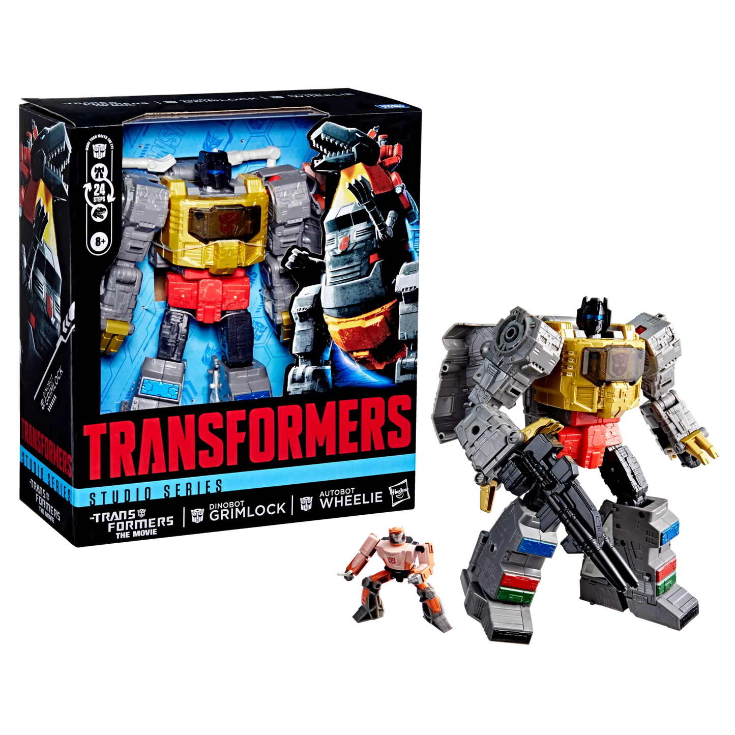 Transformers: Studio Series Leader Class Dinobot Grimlock & Autobot Wheelie