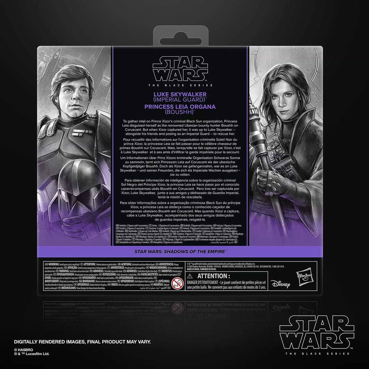 Star Wars Black Series - Luke Skywalker (Imperial Guard) & Princess Leia Organa (Boushh)