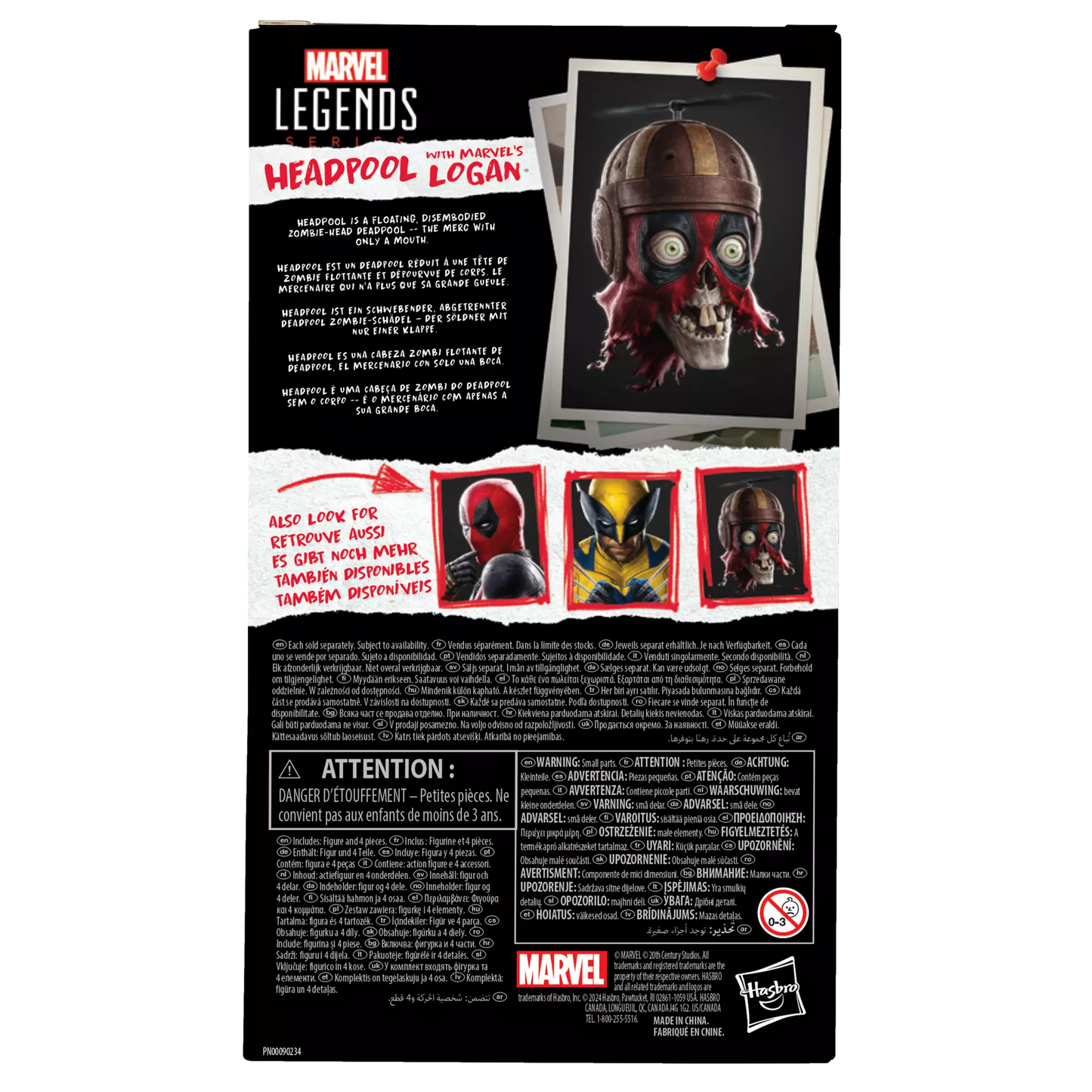 Marvel Legends Series Headpool with Marvel's Logan (Deadpool & Wolverine)