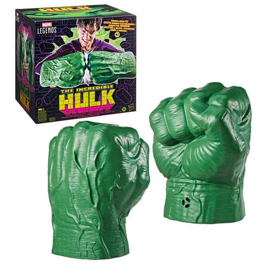Marvel Legends Series Incredible Hulk Premium Role-play Fists with Smash 'N Bash Sound FX