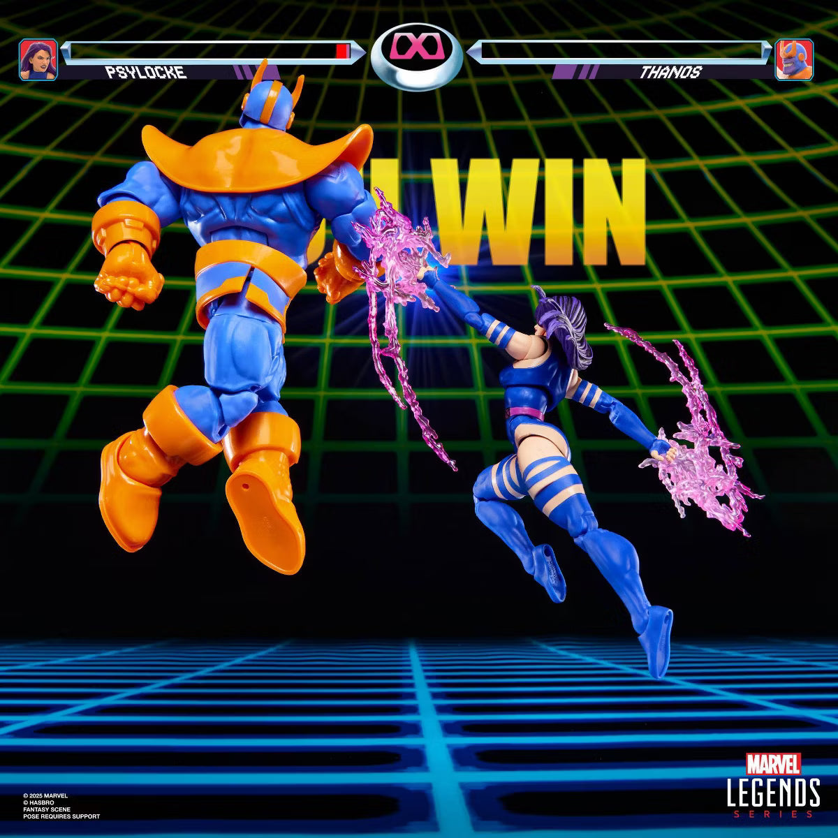 Marvel Legends Series Gamerverse Psylocke vs. Thanos