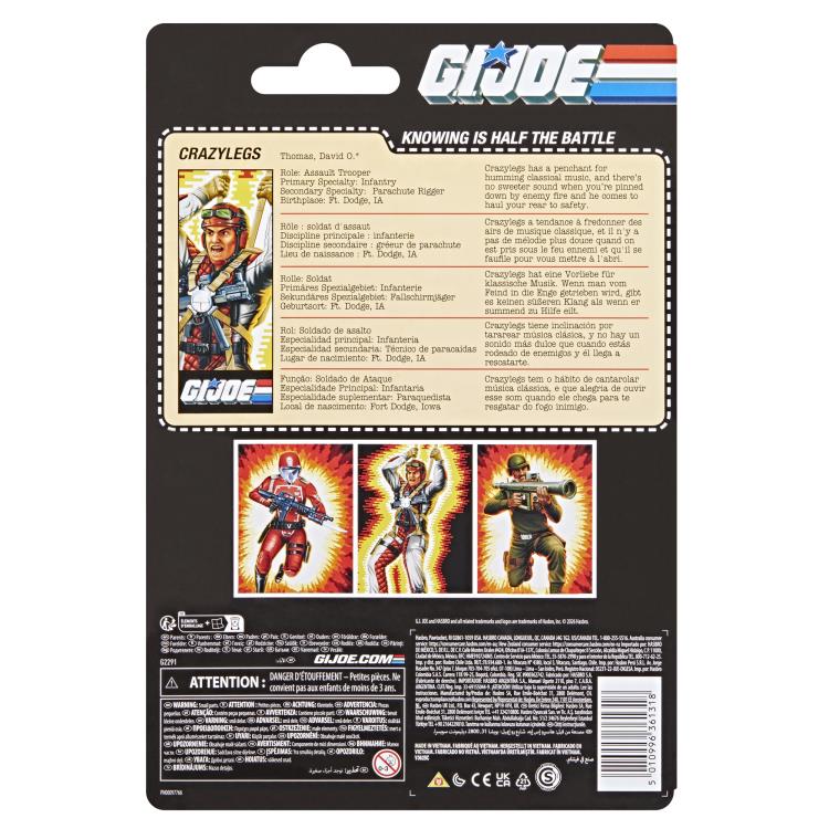 G.I. Joe - Classified Series Retro Cardback David "Crazylegs" Thomas
