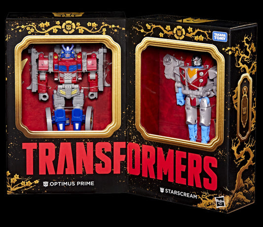Transformers Timelines Samurai Optimus Prime and Starscream 2-Pack